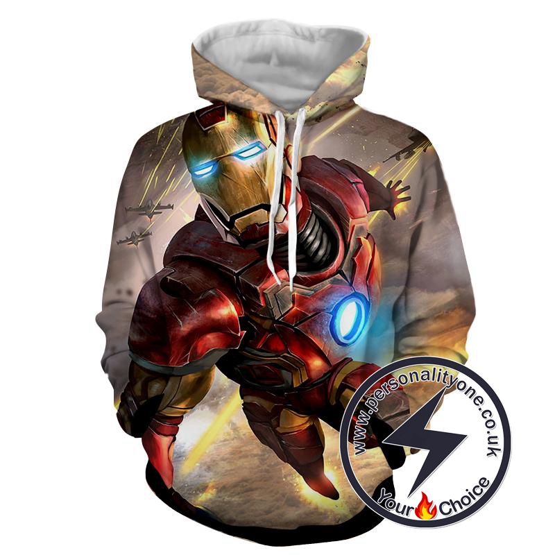 Iron Man - Iron Man 3D - Iron Man Hoodies